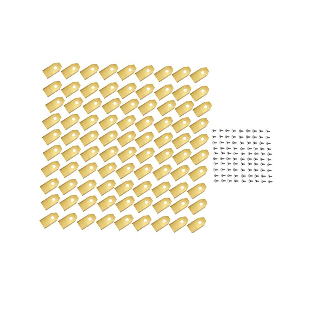 90 Pcs Blades With Screws For Navimow I105n/I108n/I110n/ H500n/H800n/H1500n/H3000n Lawn Mower Gold 4713418356176