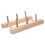 27Wooden Spool Holder Thread Stand for Sewing Machine Storage Rack Light Brown Rectangular 5