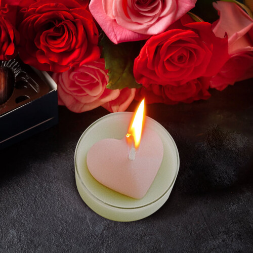 Herzförmige Duftkerze, Aromatherapie, 1 Stück 1