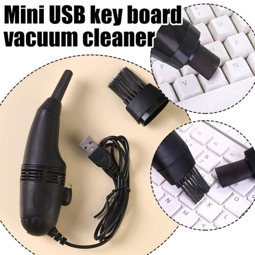 Mini aspirateur clavier USB – Câble de 120 cm, 2 embouts 1