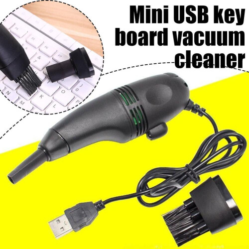 Mini aspirateur clavier USB – Câble de 120 cm, 2 embouts 2