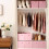 Cube Storage Bins 13x13 in Pink – 8-Pack with Handles 3