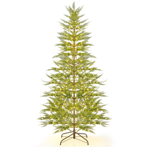 Pre-Lit Artificial Cypress Christmas Tree 5ft with Warm 2