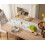 Τραπεζομάντιλο Boho 13x90 ιντσών από φυσικό βαμβάκι με φούντες, γκρι και μπεζ – για 5