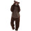 Μοντέρνες γυναικείες πιτζάμες onesie unisex ενηλίκων πιτζάμες με αρκουδάκι, 2