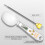 Digital mätsked 500 g 0,1 g precision med temperaturprob 4
