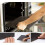 Pizza Stone, Ceramic Coating 15"x12" Rectangular Pizza Stone for Oven Grill BBQ, Easy Clean Bread Baking Stone with Unique Built-in 4 Handle 6