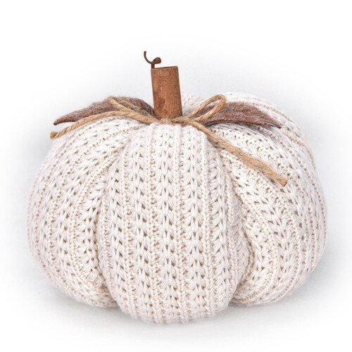 Græskarformet pude - Polyester, 20x15cm 1