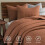 Burnt Orange King Quilt Set Microfiber 3-Piece 2
