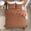 Burnt Orange Twin Quilt Set – Polyester Bedspread & Sham 5