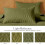 Olive Green Microfiber Quilt Set King 3-Piece 3