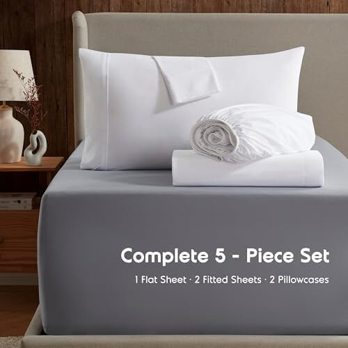Queen Microfiber Lakanset 4-delars Deep Pocket 1