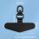 1/2 Phone Tether Tab Thin,Phone Lanyard Tab Heavy Duty, Universal Phone Lanyard Patch Metal Triangular 5