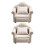 Worgeous Dockhus Vardagsrumsmöbler Miniatyrhus Soffa Möbler Beige 2 Styck 3