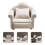 Worgeous Dockhus Vardagsrumsmöbler Miniatyrhus Soffa Möbler Beige 2 Styck 6