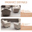 Worgeous Dockhus Vardagsrumsmöbler Miniatyrhus Soffa Möbler Beige 2 Styck 7