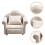 Worgeous Dockhus Vardagsrumsmöbler Miniatyrhus Soffa Möbler Beige 2 Styck 8