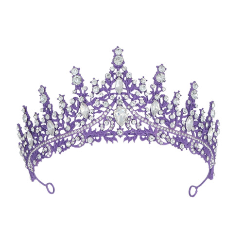 Fascia per capelli da sposa con cristalli e strass, accessorio per capelli da matrimonio 1