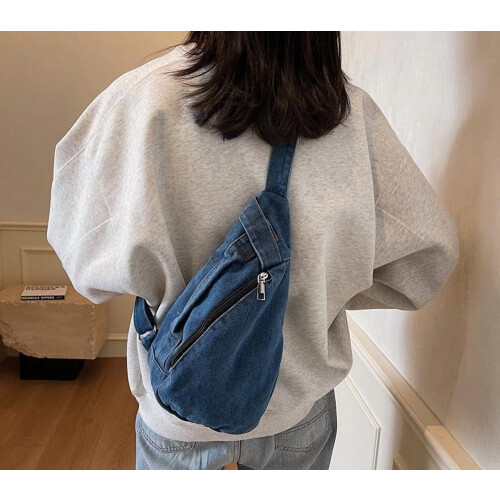 Μοντέρνα τσάντα Sling για γυναίκες, τσάντα ώμου crossbody, τσάντα πλάτης, τσάντα μέσης, 2
