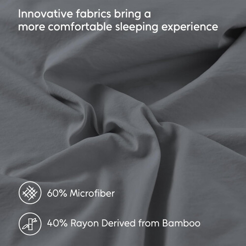 Cooling Queen Sheets Set Rayon from Bamboo Chocolate Brown 2