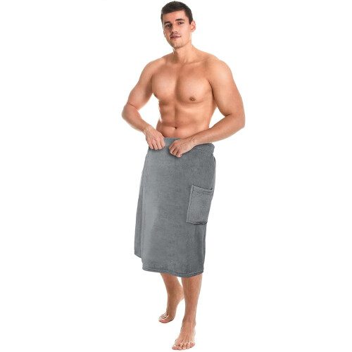 Serviette de bain éponge ajustable extra large pour homme (1 pièce)