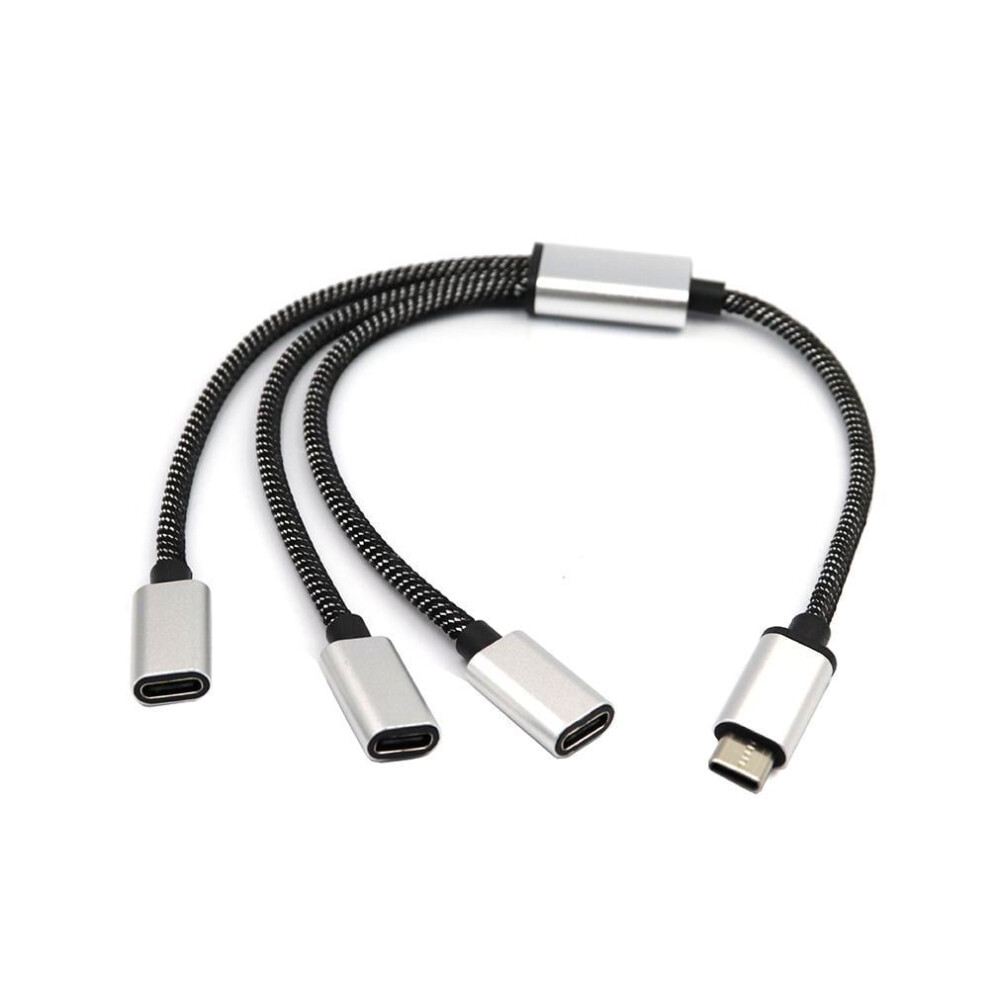 Usb C Male To Two Usb C Female Splitter Hub Cables For Type C Charger Powerbank* W1o6 9028731393513