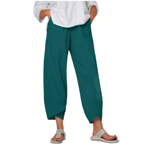 Γυναικείο Παντελόνι Casual Petite Casual Παντελόνι Ψηλόμεσο Βαμβακερό Για ντύσιμο
