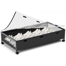 Rolling Under Bed Storage Containers with Removable Lids – Compatible with Most Beds, for Clothes, Shoes, Toys & Blankets