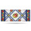 Χαλί μπάνιου Pioneer Flower Floral, αντιολισθητικό χαλάκι μικροϊνών με επένδυση από 1