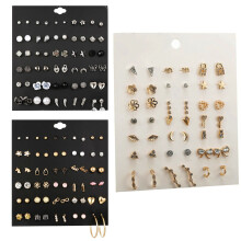 20 Pairs Hypoallergenic Earrings for Sensitive Ear Crystal Zircon Stud Earring