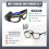 LED-forlygteglas, 5 tilstande, USB-C genopladelig, IPX4 3