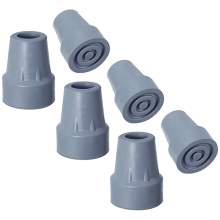 Vârfuri de cârjă rezistente, cauciuc antiderapant de 3/4 inch