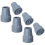 Krukdoppen, robuust, antislip rubber, 3/4 inch 1