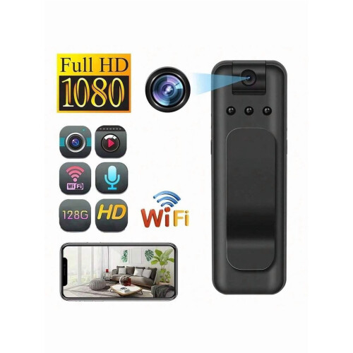 Μίνι κάμερα σώματος WiFi 1080P με νυχτερινή όραση IR 1