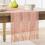 Boho table runner cotton linen 13x72 inches 1