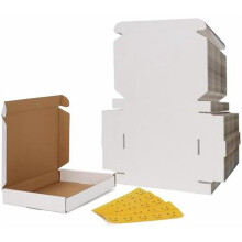 7x5x1 Shipping Boxes Set of 50, White Small Corrugated Cardboard Box, Mailer Box