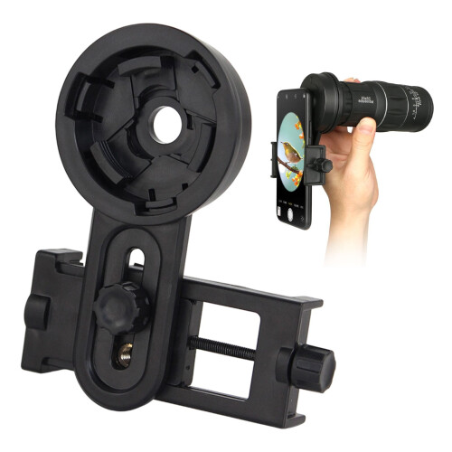 Binocular Phone Adapter Clip Black