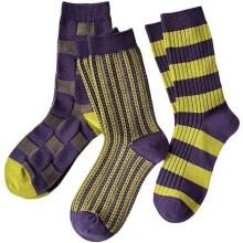 Șosete sport cu dungi retro pentru femei, 3 sau 6 perechi