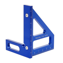Imperial 3D Multi-Angle Measuring Ruler, 45/90 Aluminum Alloy Woodworking Square Protractor, Miter Triangle Ruler – High Precision Layout Tool
