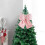 Fiocco ornamentale in velluto rosa 21x20 cm 6