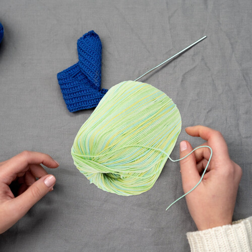 Knitting Crochet Cotton Thread Multicolored Yarn Weaving Braided String DIY Craft 2