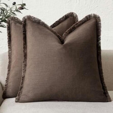 Set de 2 fețe de pernă Boho Ramie – 45x45cm, in cu franjuri