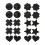 Nipple Covers for Women Black Multi-Design 10 Pcs 1