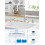 Touchless Kitchen Faucet with Pull-Down Sprayer, Waterfall Flow, 3-Function Single Handle, Stainless Steel, Compatible with Standard Sinks 6