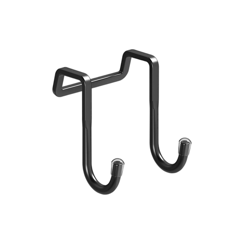 Heavy-Duty Double-Shaped Over-Cabinet Hook Black 959110309810