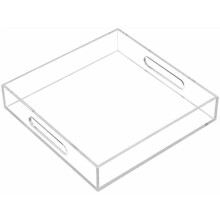 Akrylový servírovací podnos s ušami 10x10 palcov