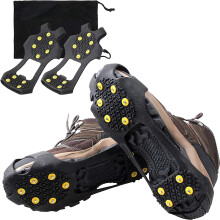 Ice Cleats for Shoes and Boots 10-Stud Traction Grippers