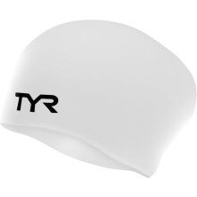 Adult silicone swim cap long hair wrinkle-free