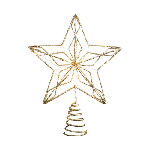 Christmas Tree Star Light Topper Shimmery Decoration 1
