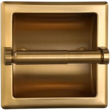 Recessed Toilet Paper Holder Stainless Steel Dark Gold